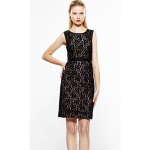 BCBG Maxazria Black Alice Lace Sleeveless Dress Size 2
